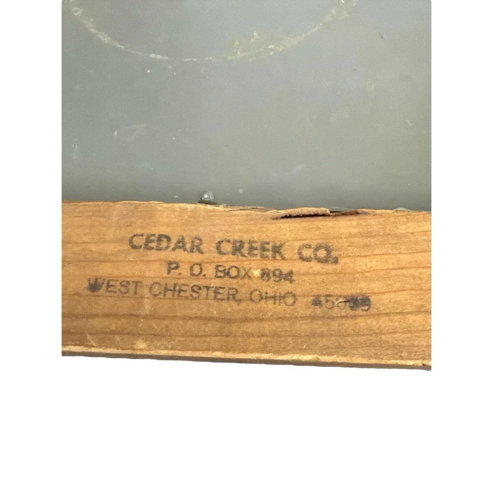 Vintage Cedar Creek Co Country Wooded Framed Mirror